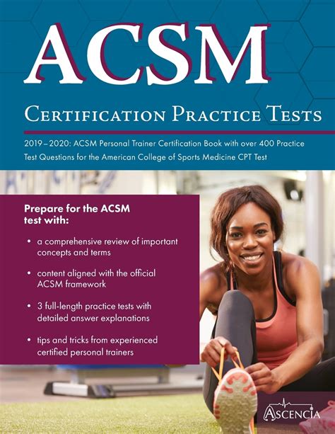 is the acsm certification test hard|acsm certifications list.